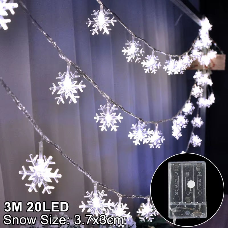 Luz LED Copos De Nieve (Decoracion)