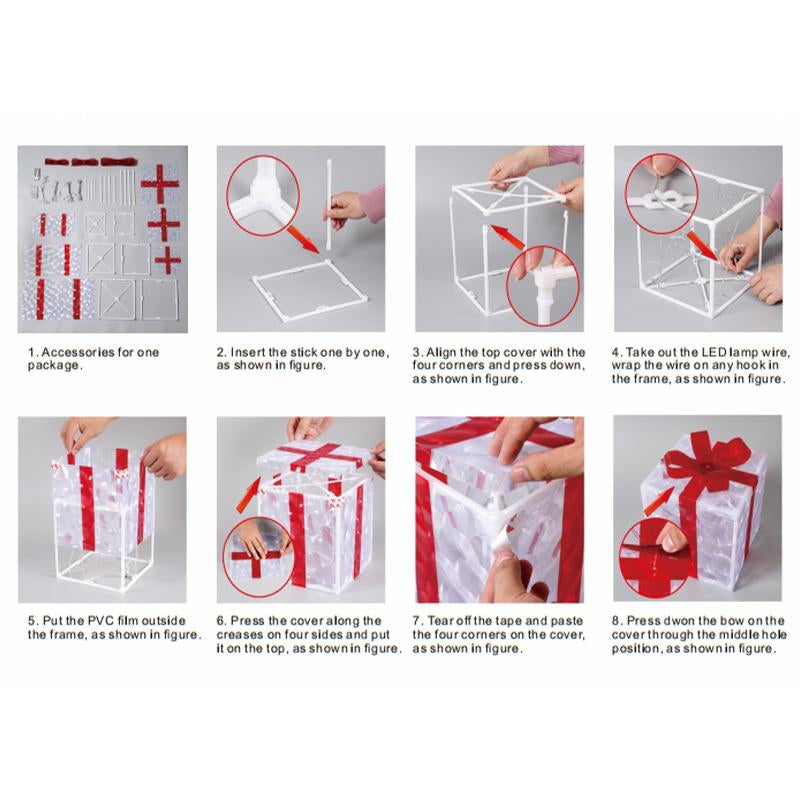 Caja De Regalo Navideña (Decoracion)