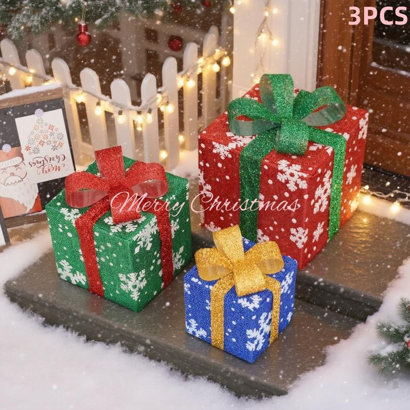 Caja De Regalo Navideña (Decoracion)